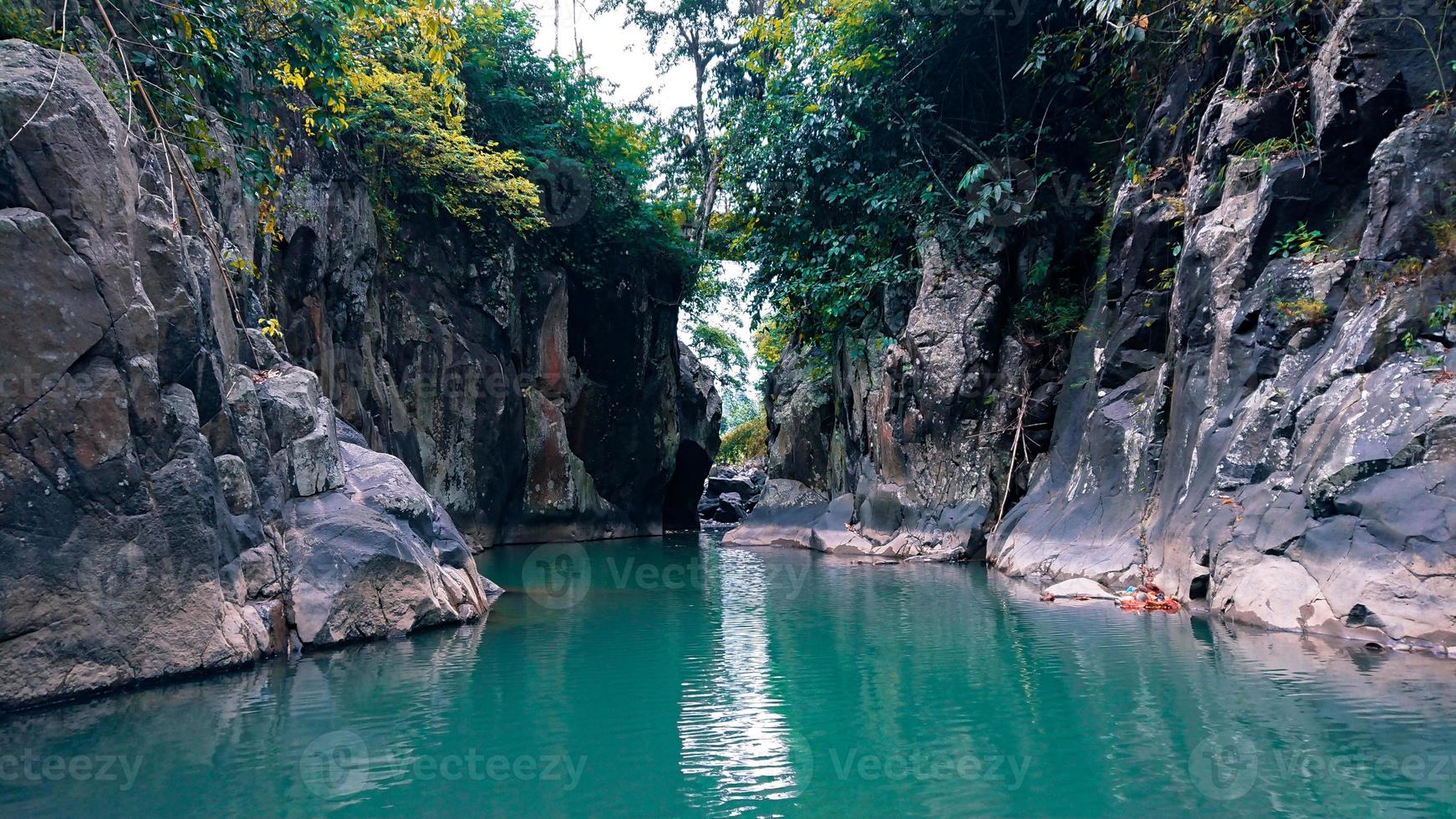Beautiful river with turquoise water photo