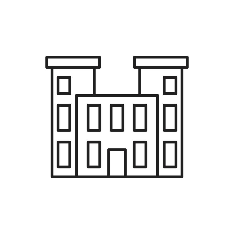 Building Icon line for website, symbol presentation vector