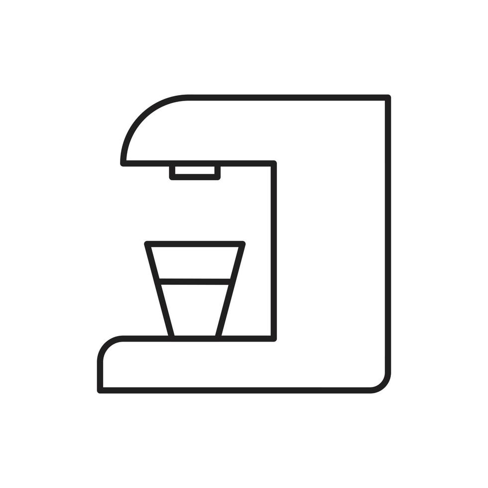 Coffee machine icon for website, symbol, presentation vector