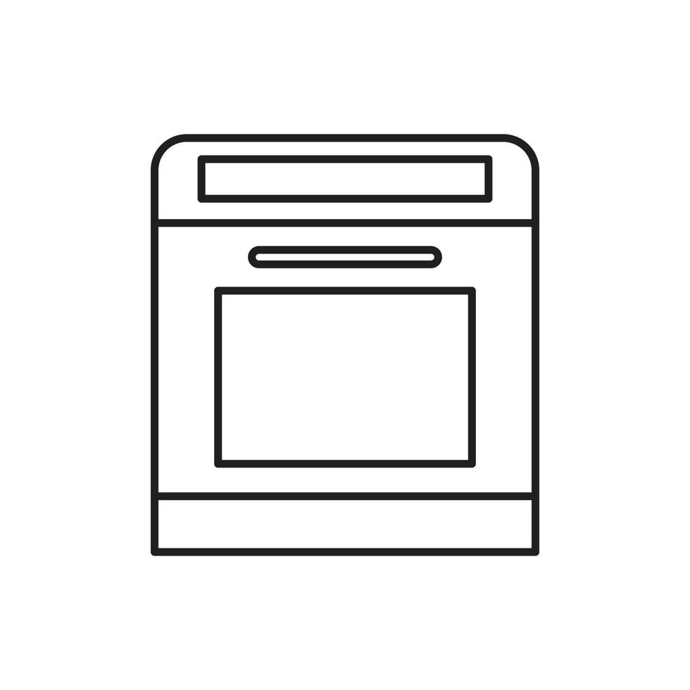 oven icon for website, symbol, presentation vector