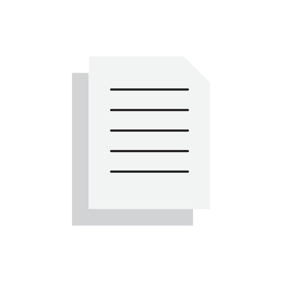 document icon for website, symbol, presentation vector