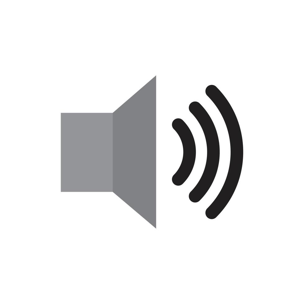 Speaker volume control icon for website, presentation vector