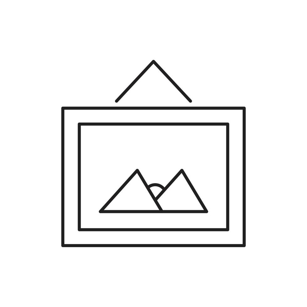 picture wall icon for website, symbol, presentation vector