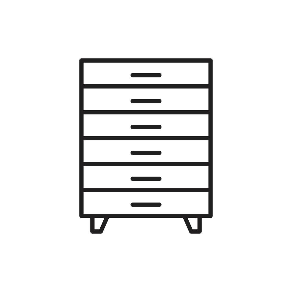 vector cabinet furniture for website, presentation, symbol