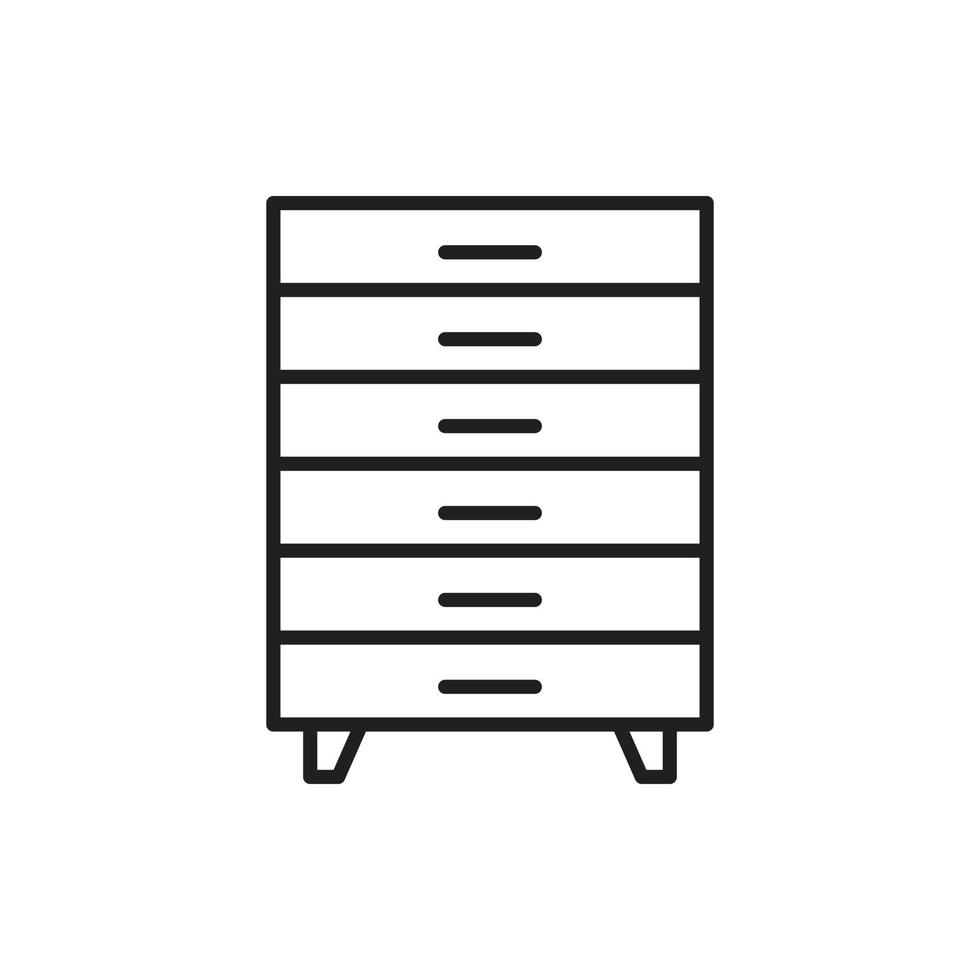 vector cabinet furniture for website, presentation, symbol