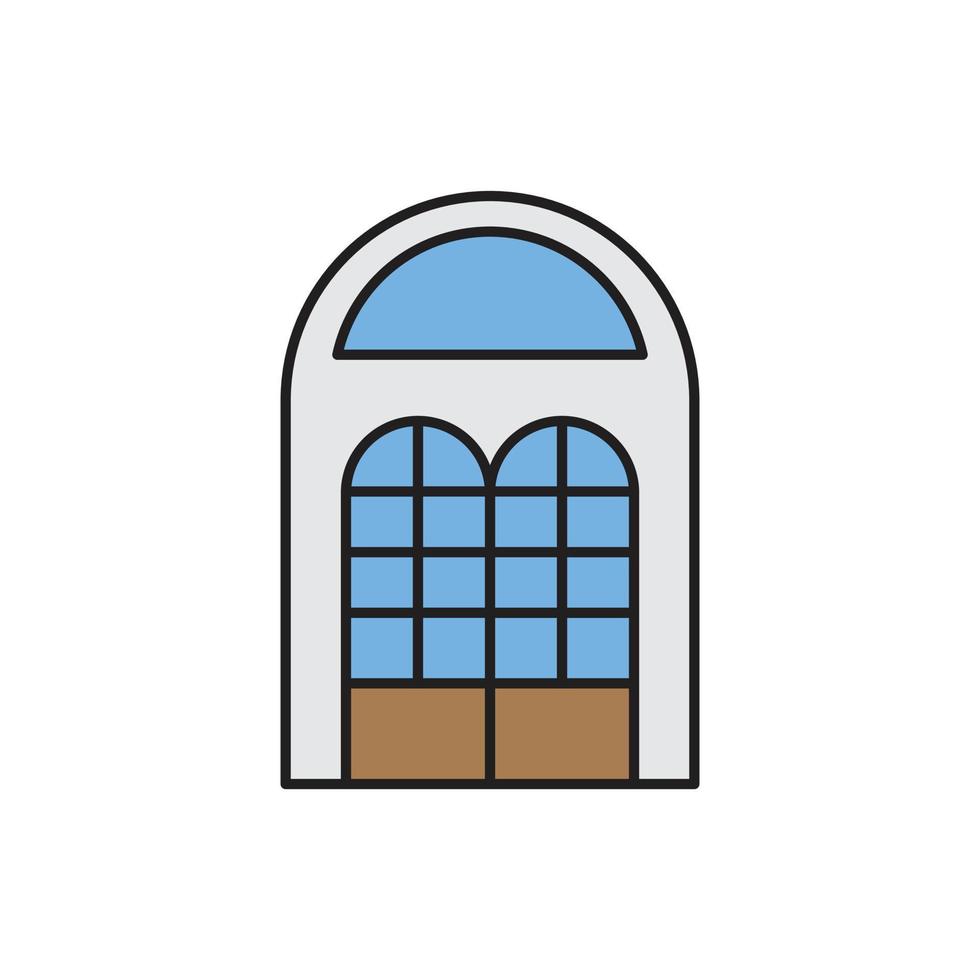 Building Icon color for website, symbol presentation vector