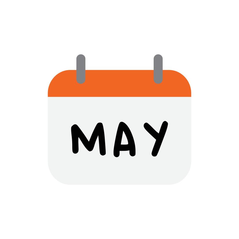 Vector calendar May for website, cv, presentation