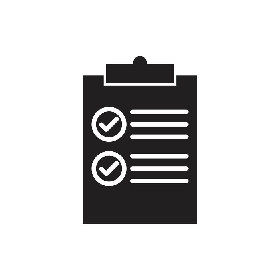 task check list done icon for website, presentation vector