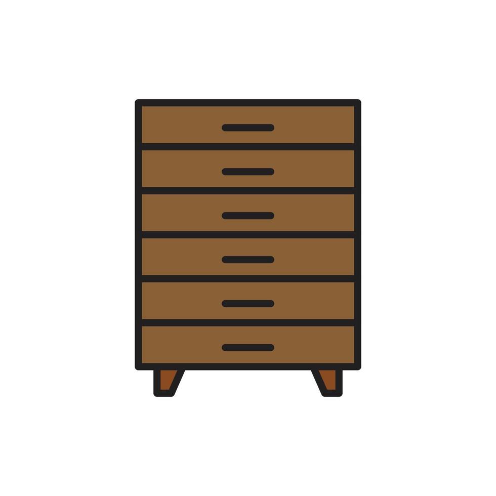 vector cabinet furniture for website, presentation, symbol