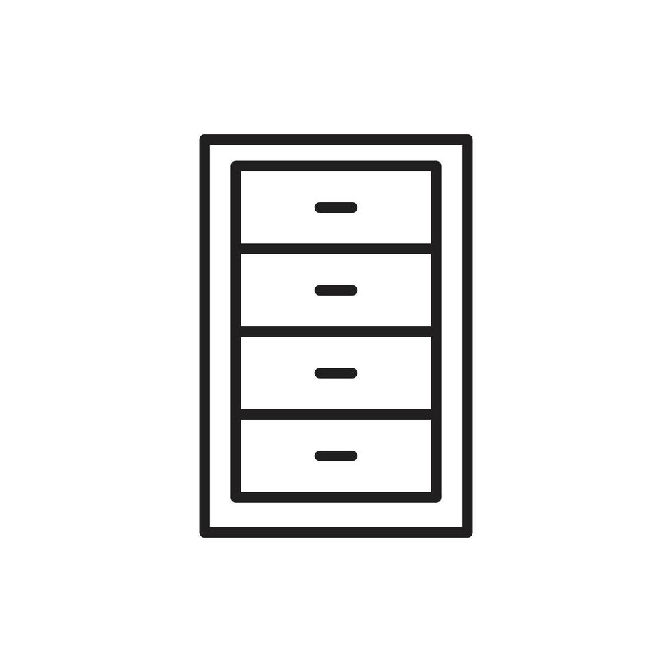 vector cabinet furniture for website, presentation, symbol