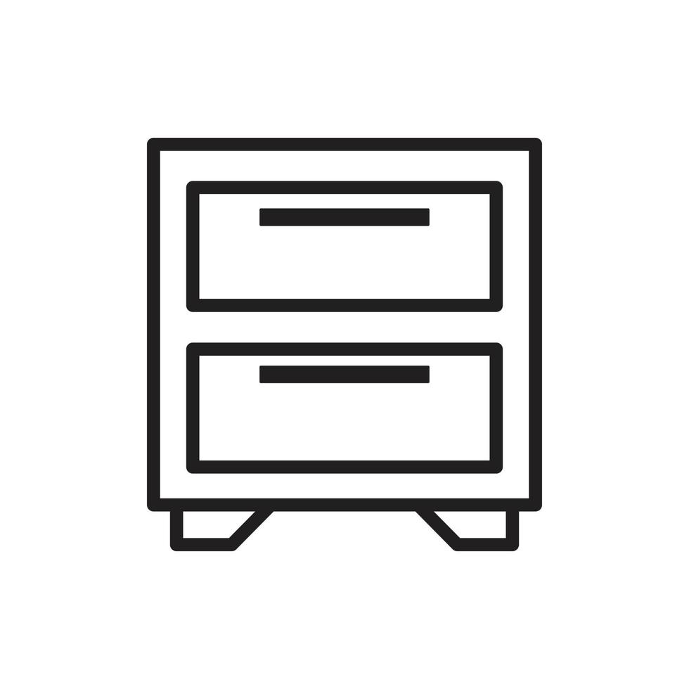 vector cabinet furniture for website, presentation, symbol