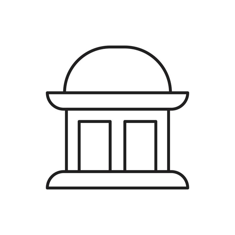 Building Icon line for website, symbol presentation vector