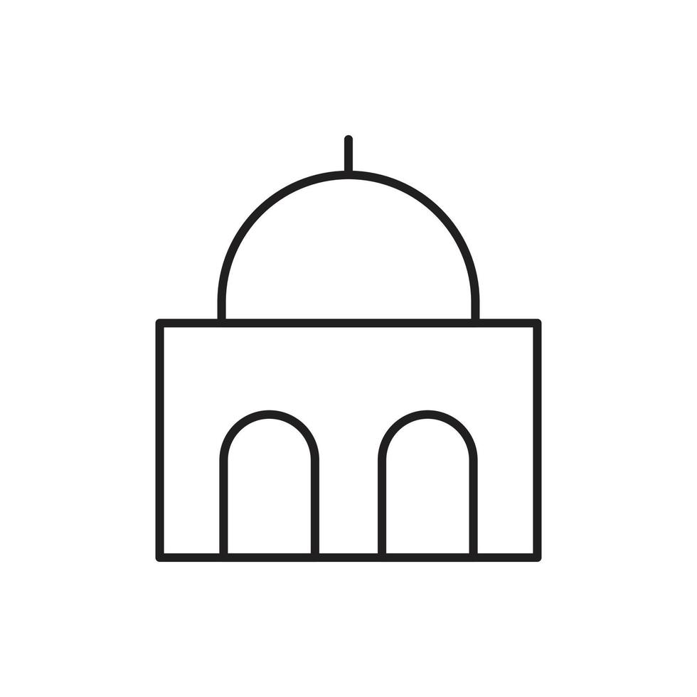 Building Icon line for website, symbol presentation vector