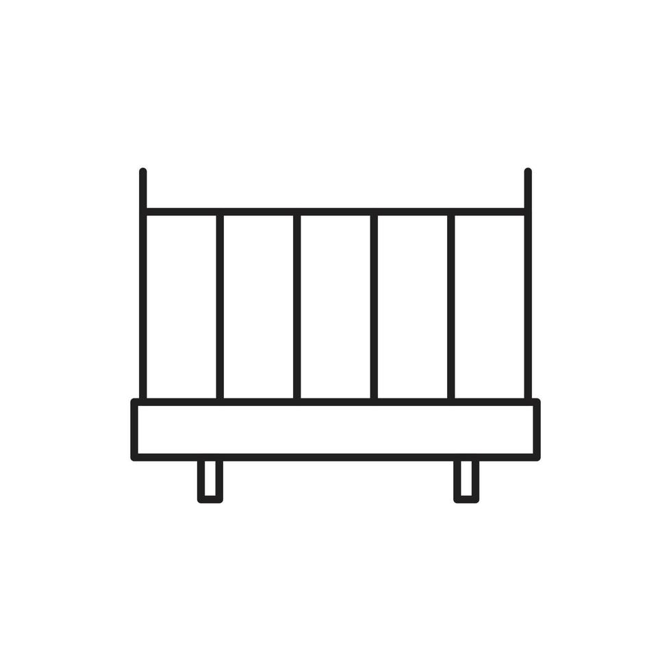 baby bed icon for website, symbol, presentation vector