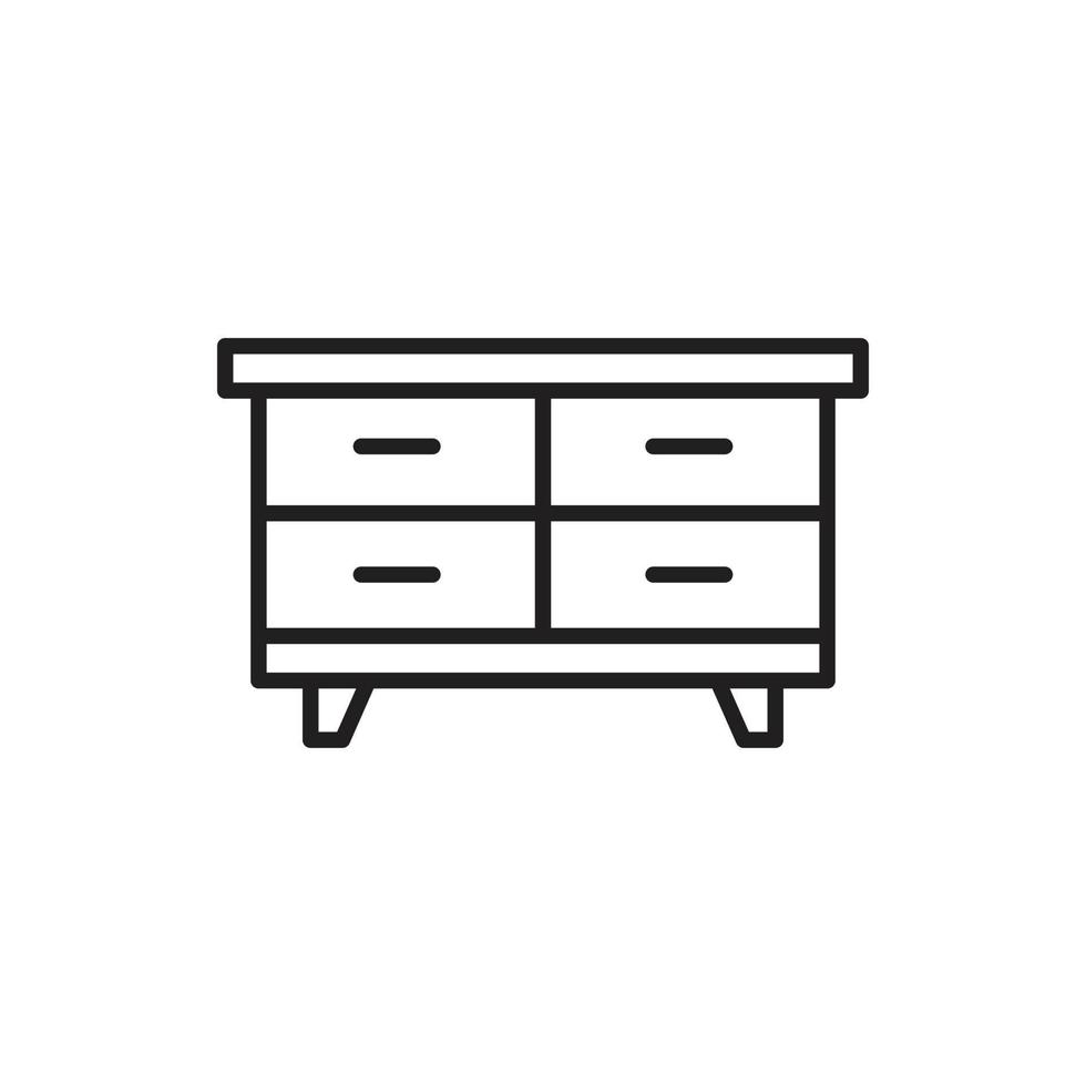 vector cabinet furniture for website, presentation, symbol
