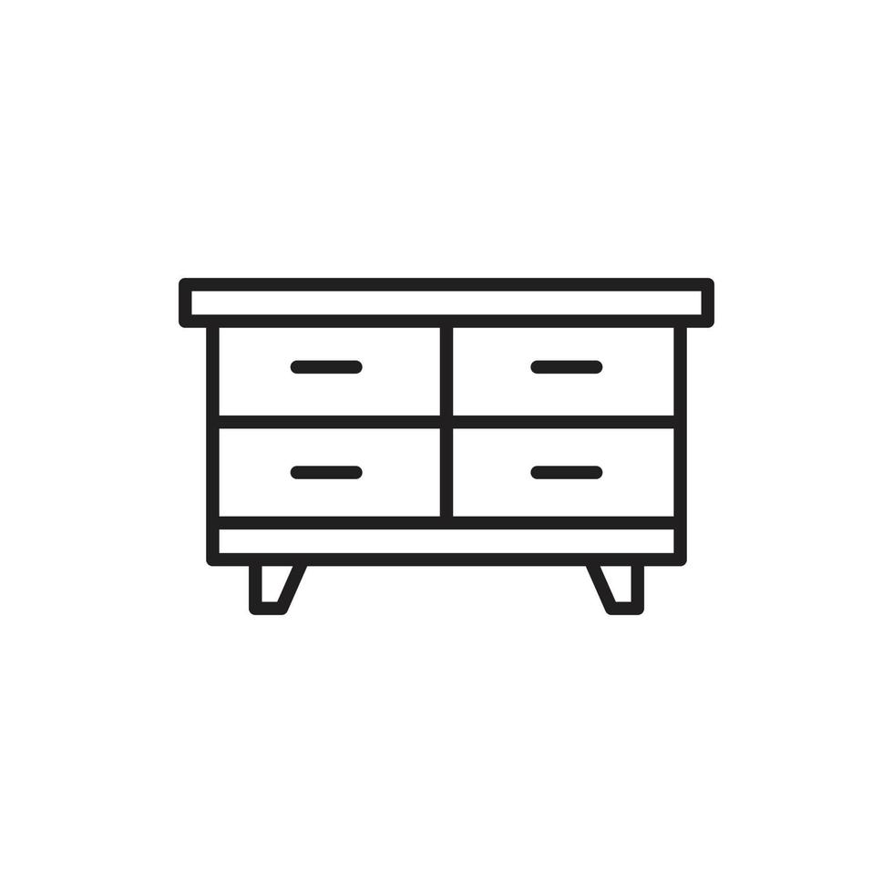 vector cabinet furniture for website, presentation, symbol