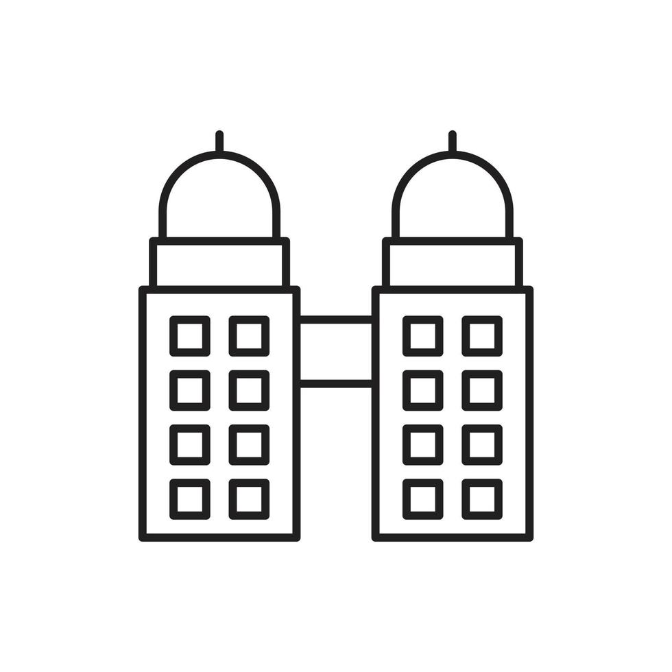 Building Icon line for website, symbol presentation vector