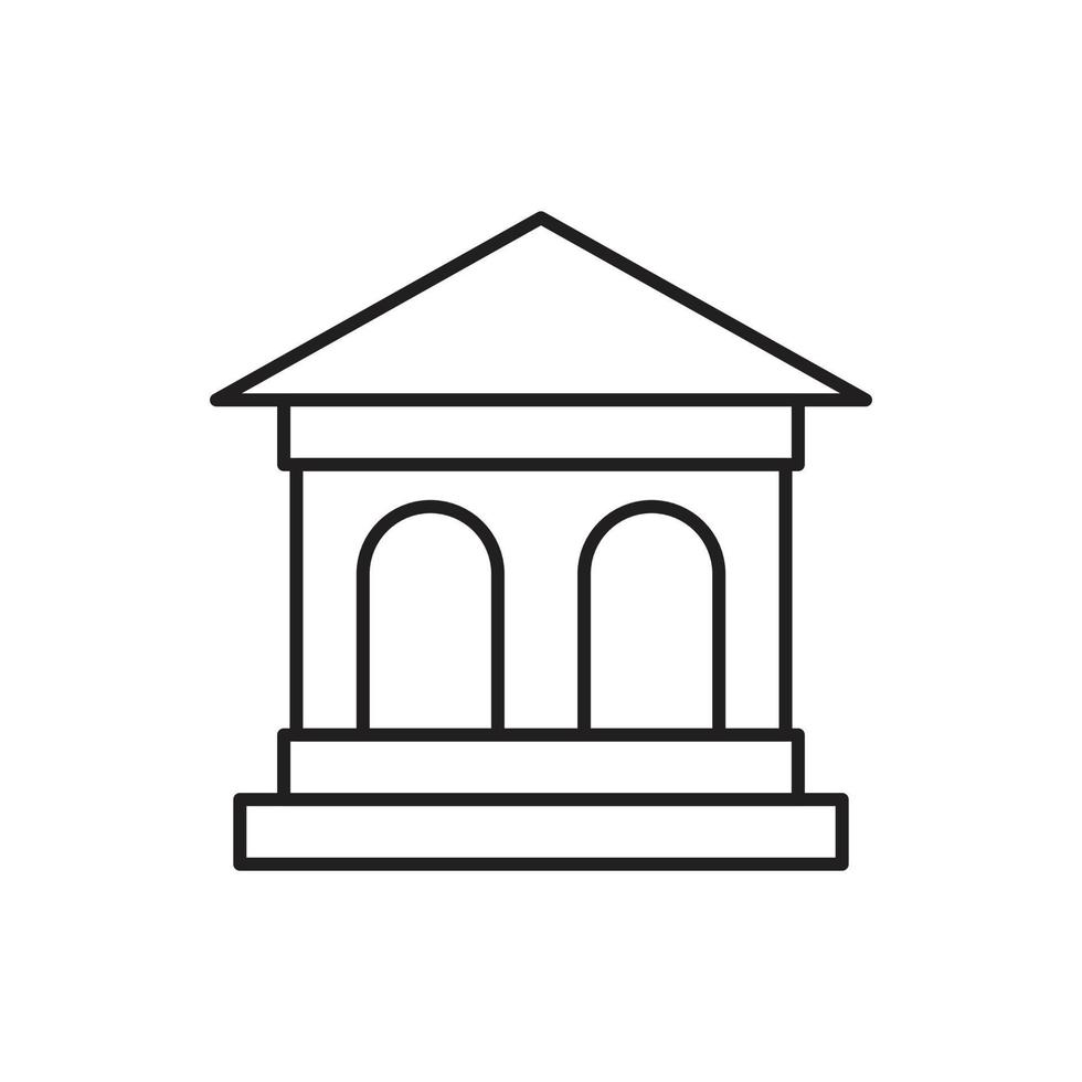 Building Icon line for website, symbol presentation vector