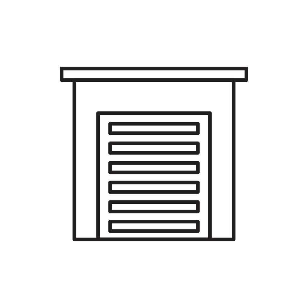 Garage Icon line for website, symbol presentation vector