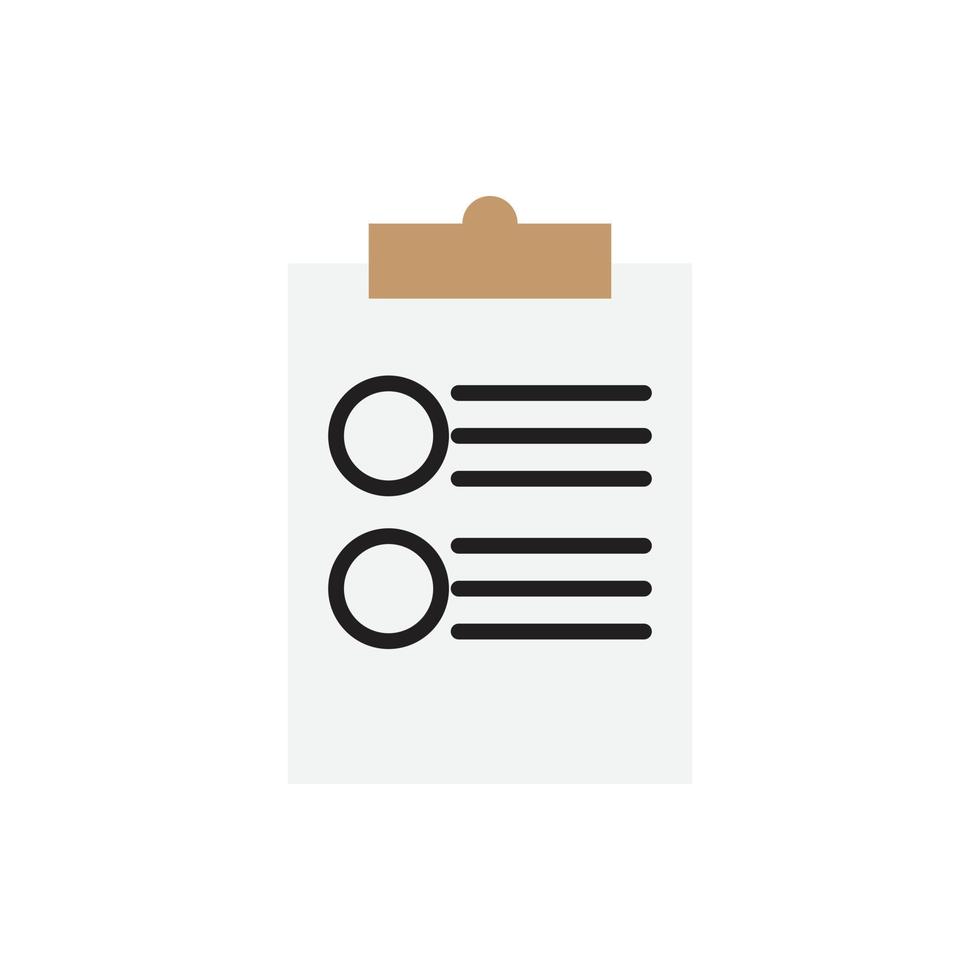 task list icon for website, symbol, presentation vector