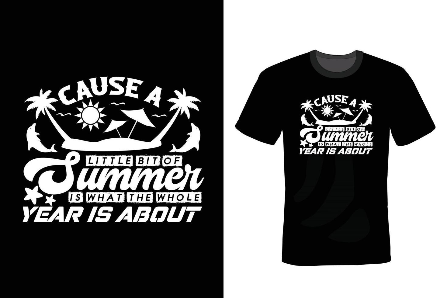 Summer T shirt design, vintage, typography vector