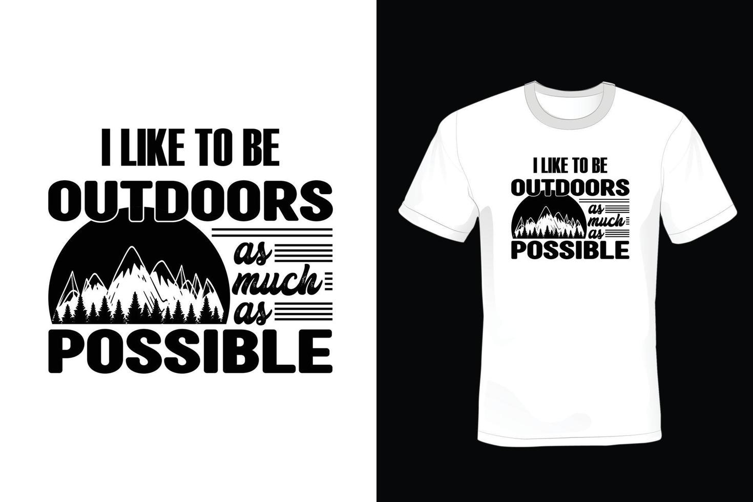 Camping T shirt design, vintage, typography vector