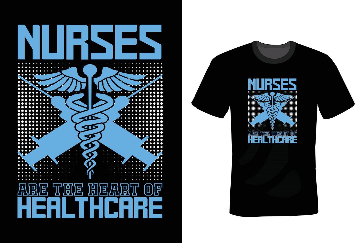Nurse T shirt design, typography, vintage vector