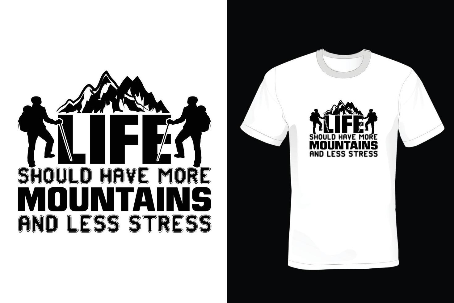 Hiking T shirt design, vintage, typography vector