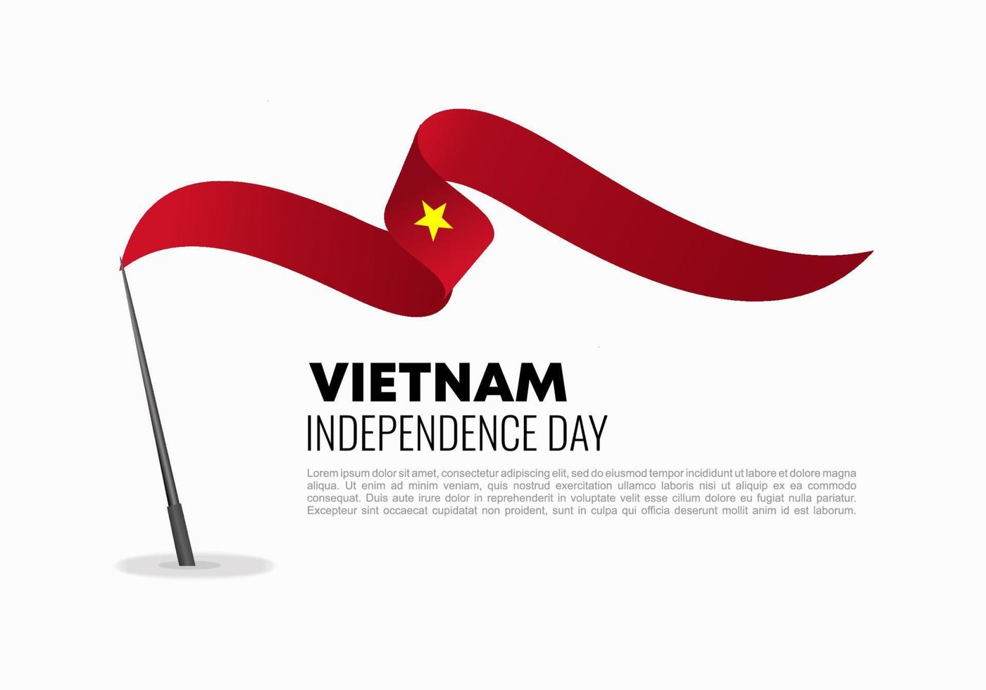 Vietnam independence day for national celebration on September 2nd. vector