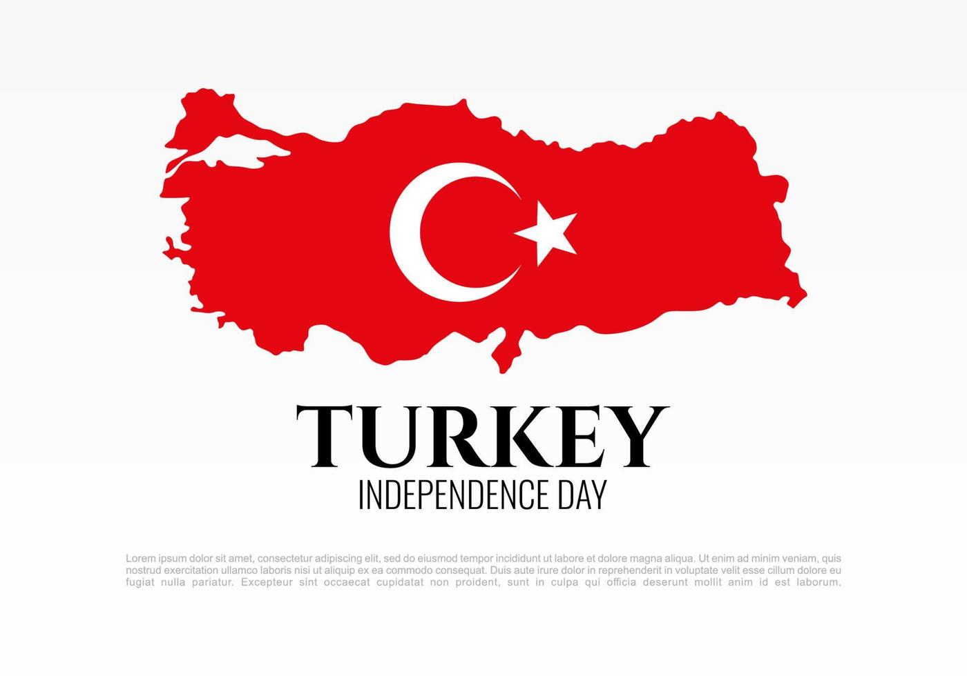 Turkey independence day background for celebration on October 29. vector