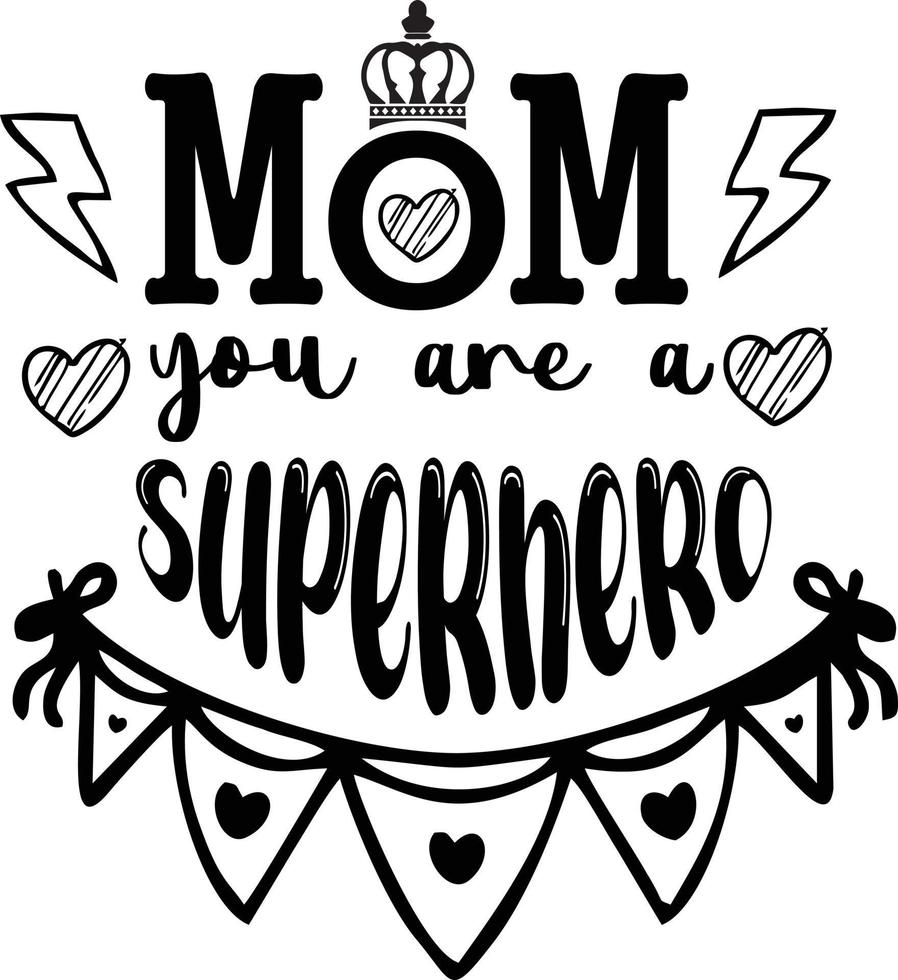 Mother's day typography t-shirt design vector
