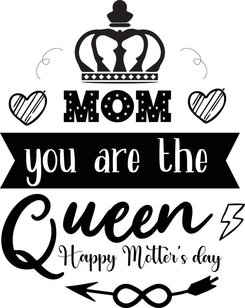 Mother's day typography t-shirt design vector