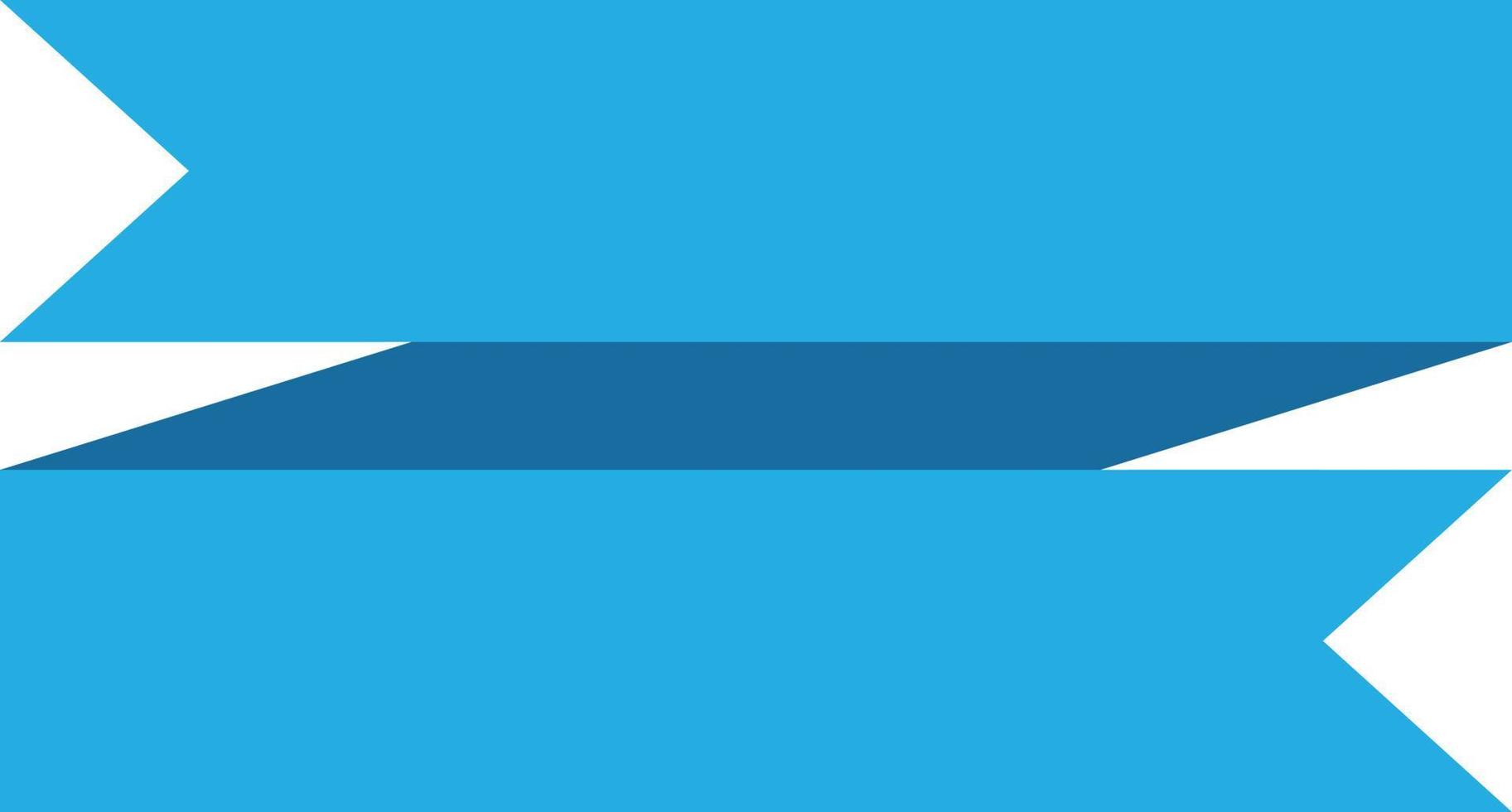 blue ribbon banners on white background. ribbon banners sign. vector