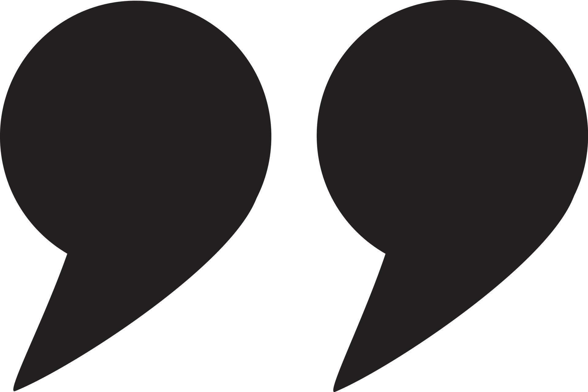 Quotation mark symbol. 7160050 Vector Art at Vecteezy