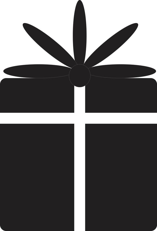 icono de caja de regalo sobre fondo blanco. símbolo de caja de regalo. vector