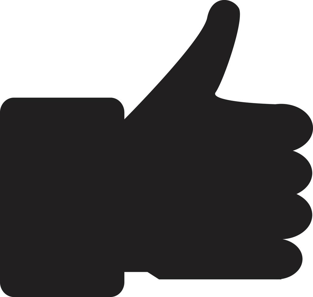 thumb up icon. thumb up sign. vector