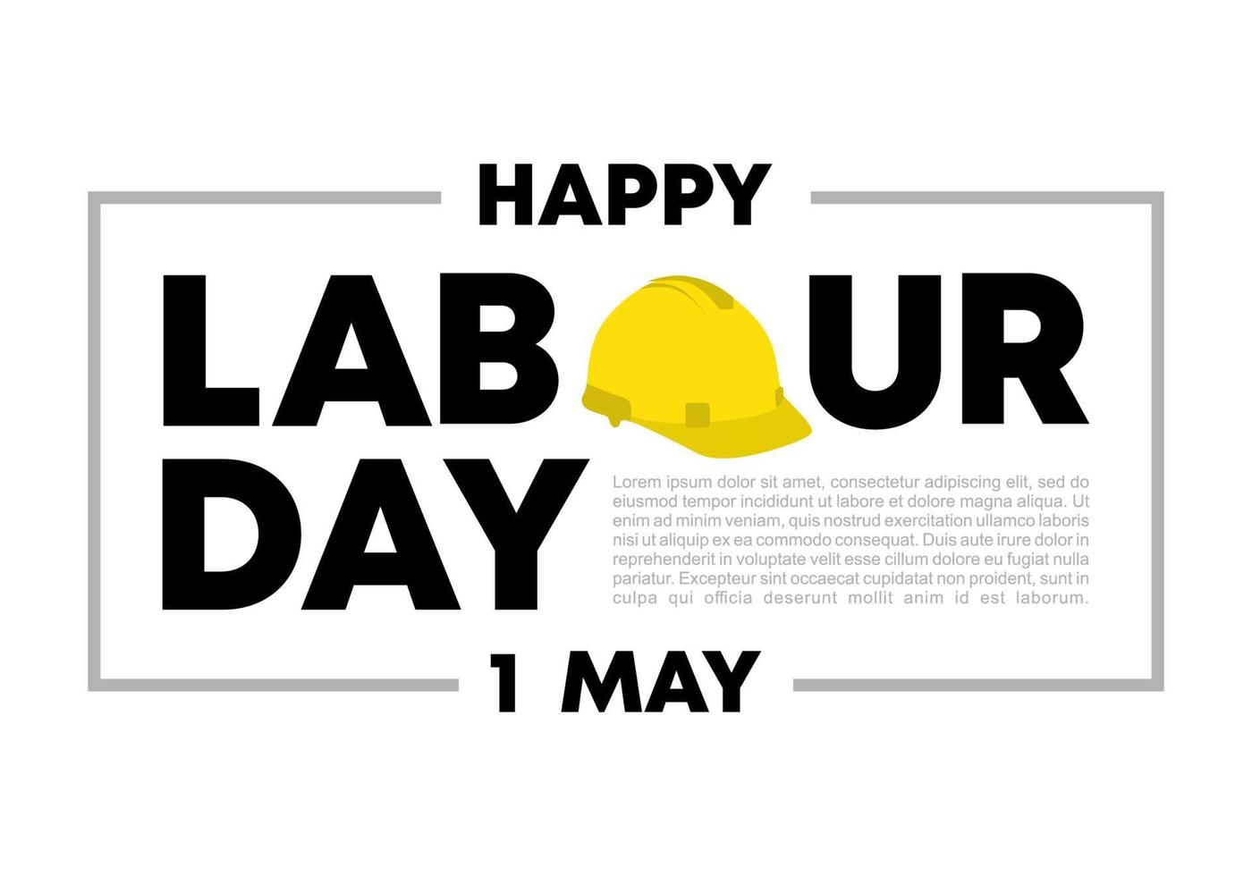 Labour day background banner poster on may 1st. vector
