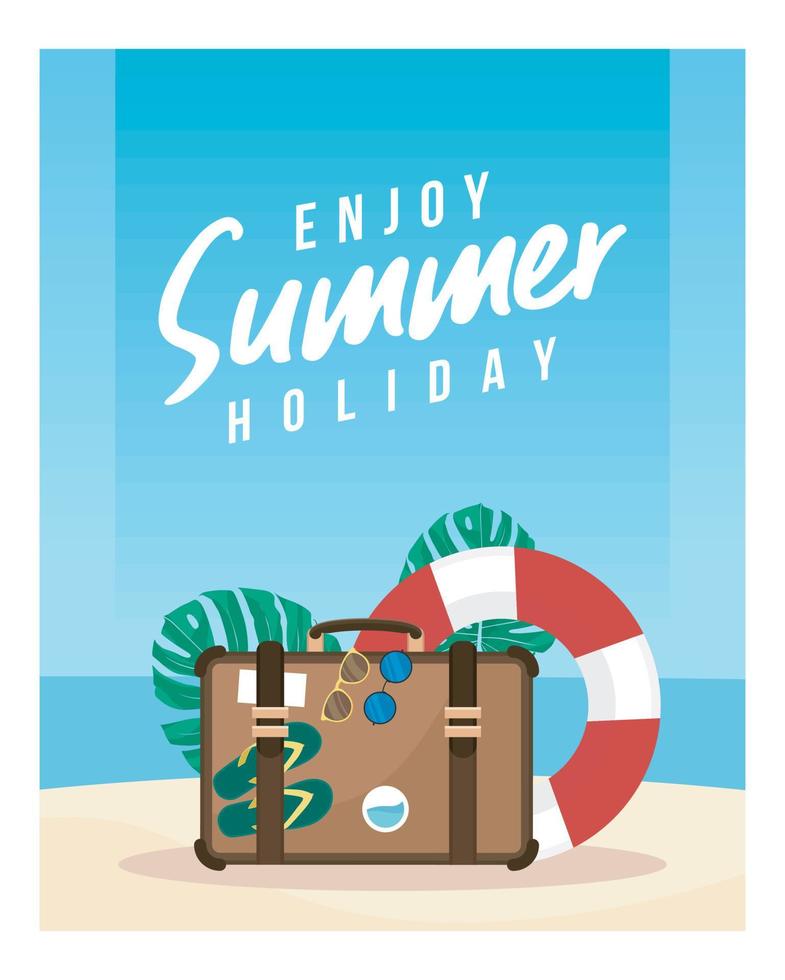 Summer Beach Background vector