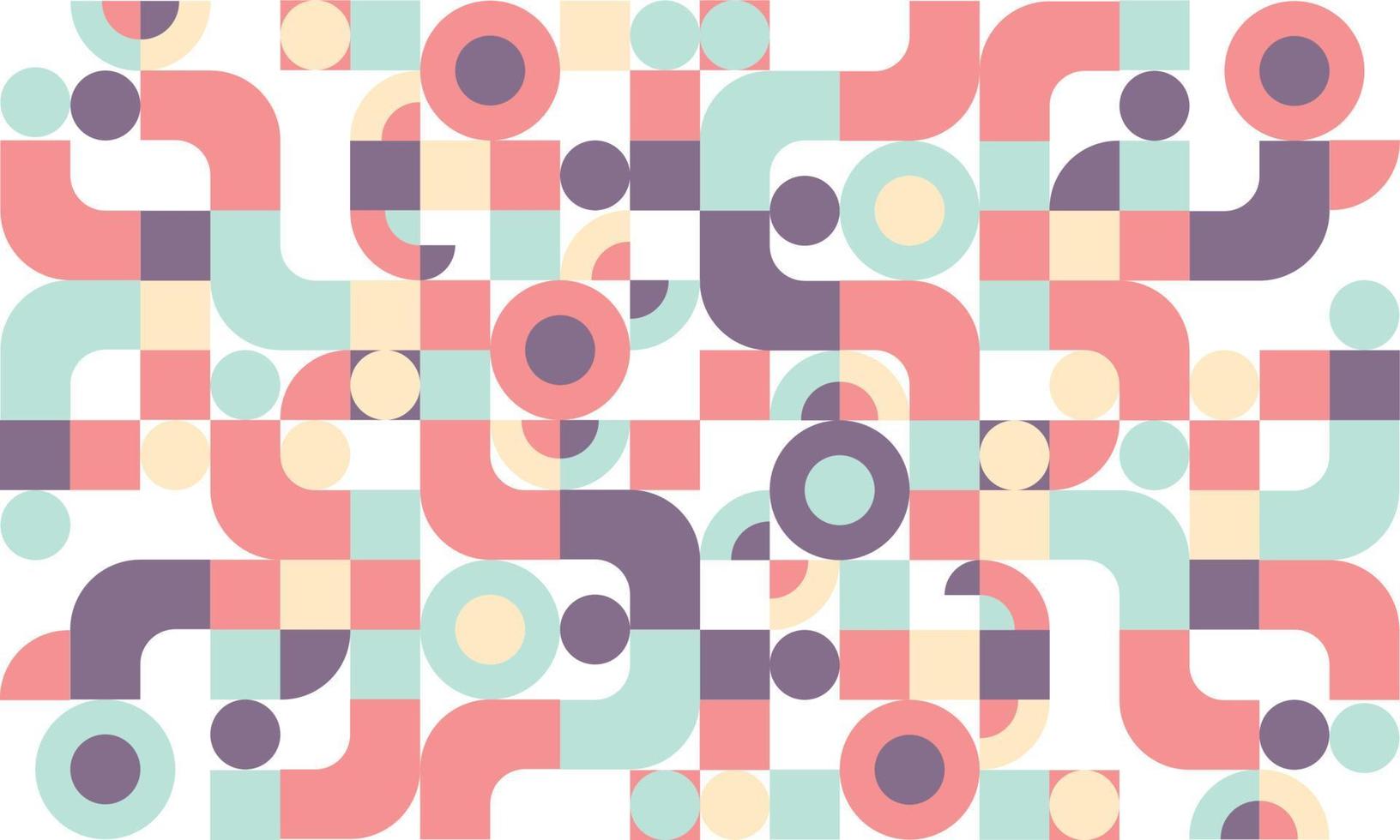 Minimal geometric abstract background design for web, banner, card, brochure. Trendy circle and square. Vector illustration