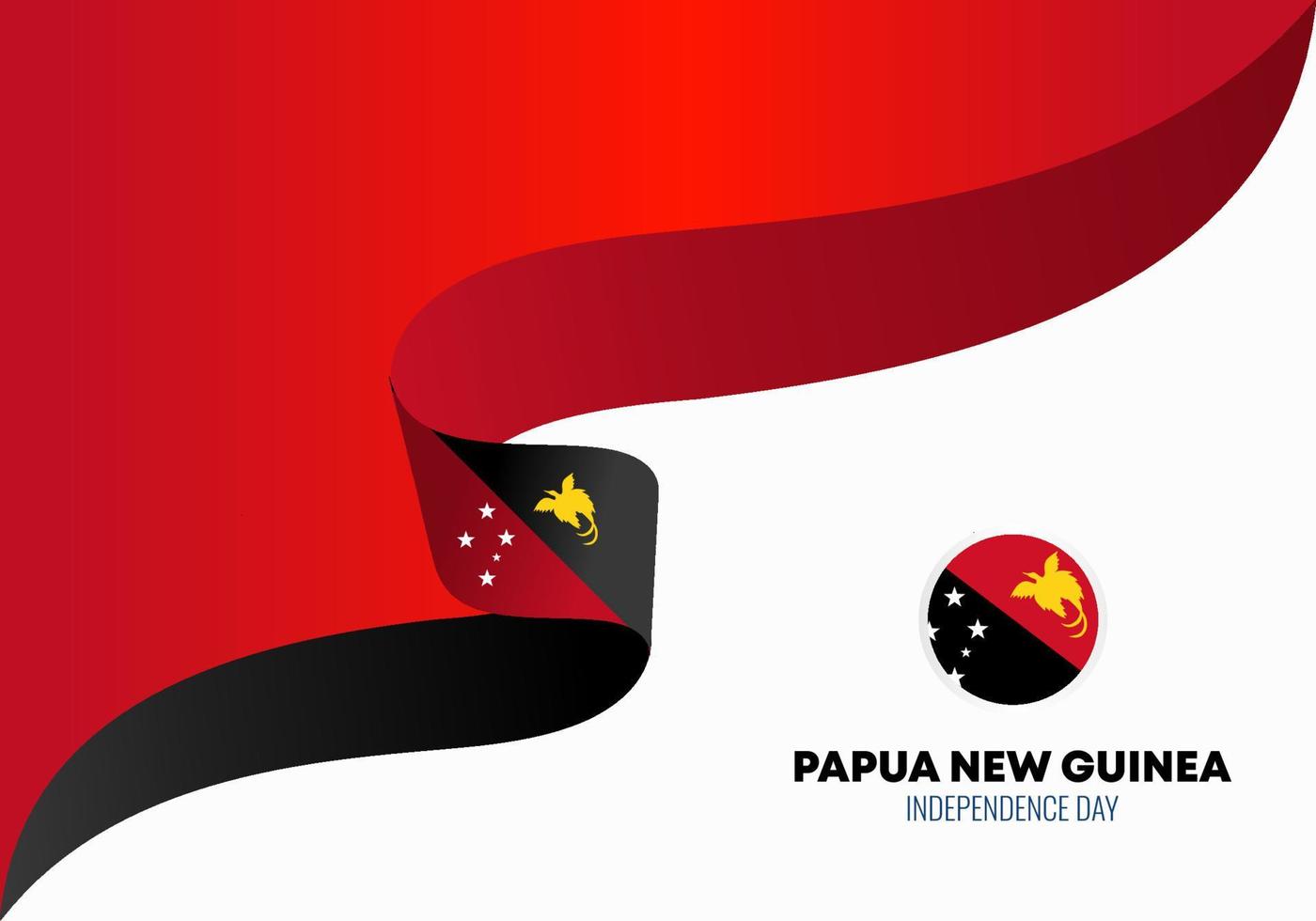 Papua New Guinea Independence for national celebration on September 16 vector