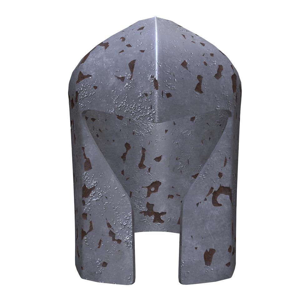 3d Rendering of Medieval Helmet photo