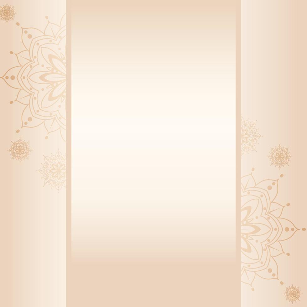 fondo elegante con reflejo de mandala vector