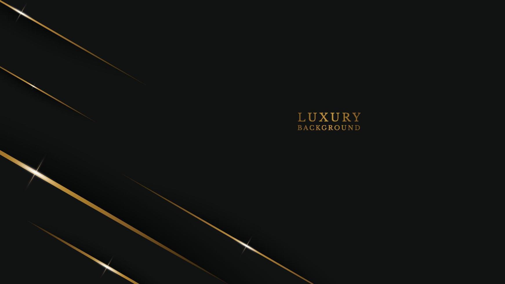 Vector abstract black luxury background with golden lines design. Minimalist premium design. vector illustration