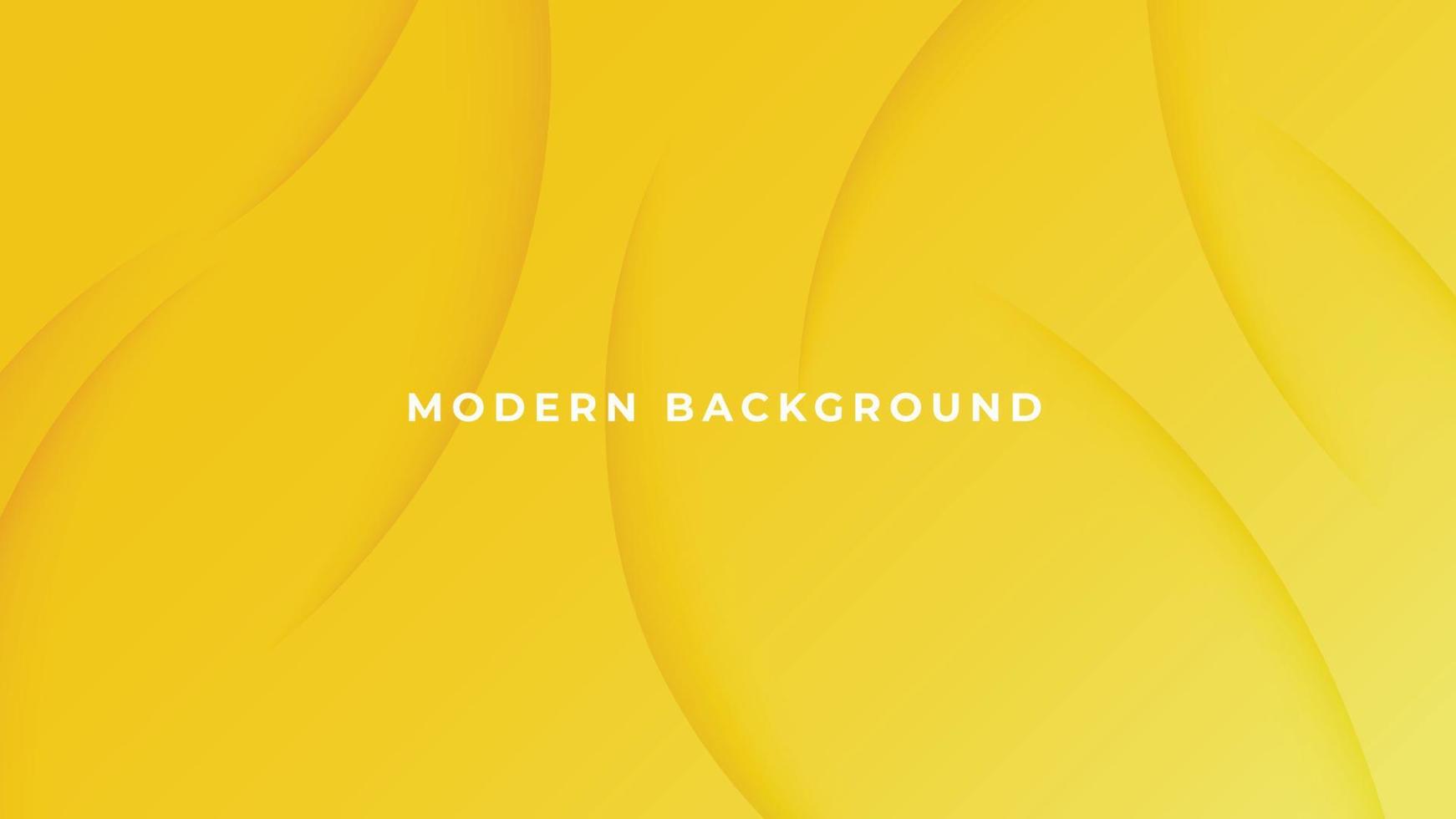 abstract yellow background smooth wave lines with shadow effect. vector illustration