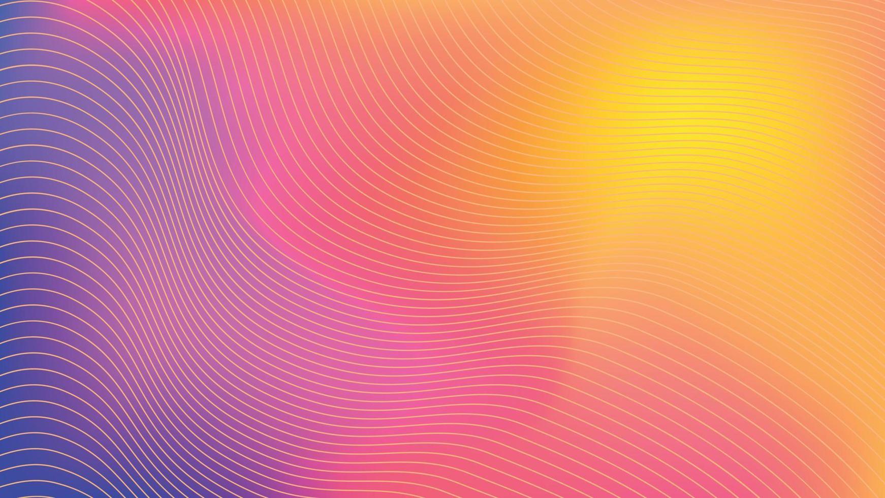 Gradient stripe abstract background. Smooth soft and warm bright tender violet, yellow, pink gradient for app, web design, web pages, banners, greeting cards. Vector illustration design.
