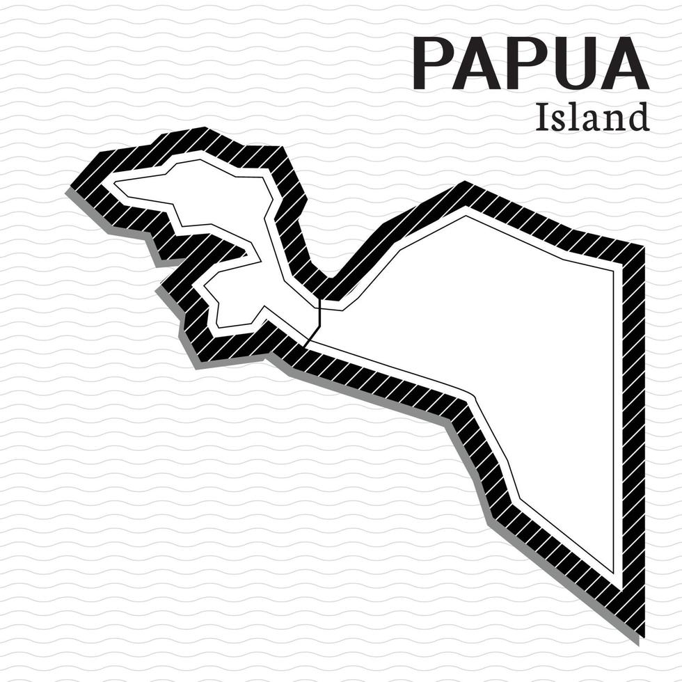 Post Template for Social Media Vector Map of one of the islands of Indonesia with a black and white theme, high detail illustration. The island part of Indonesia is a country in Asia.