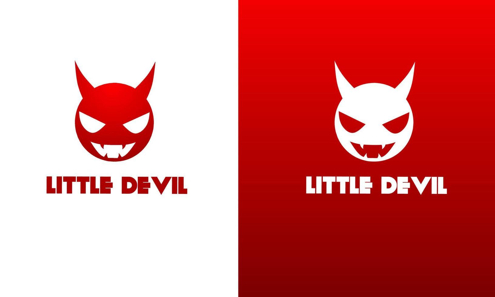 Template logo little devil red color 7163206 Vector Art at Vecteezy