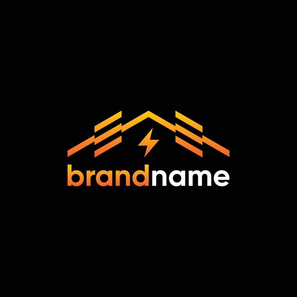 ELECTRIC HOME LOGO DESIGN MODERN TEMPLATE vector