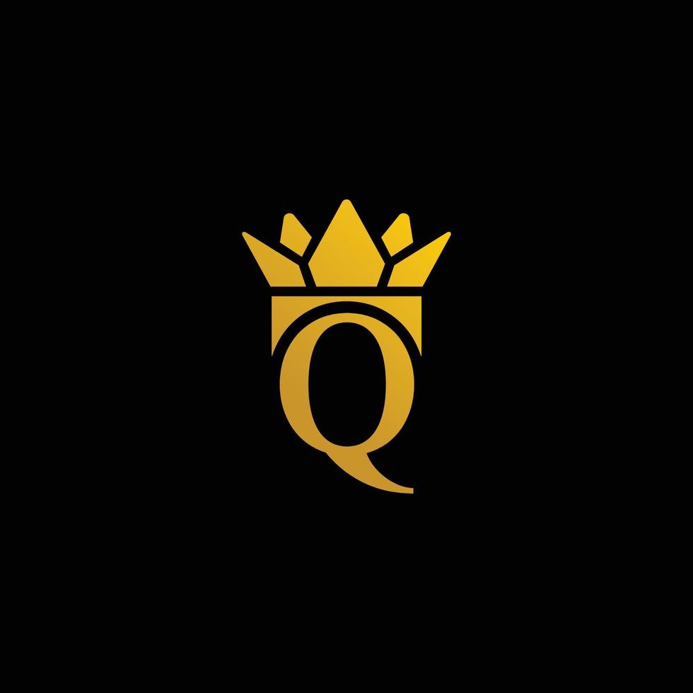 MONOGRAM LETTER Q QUEEN LOGO DESIGN vector