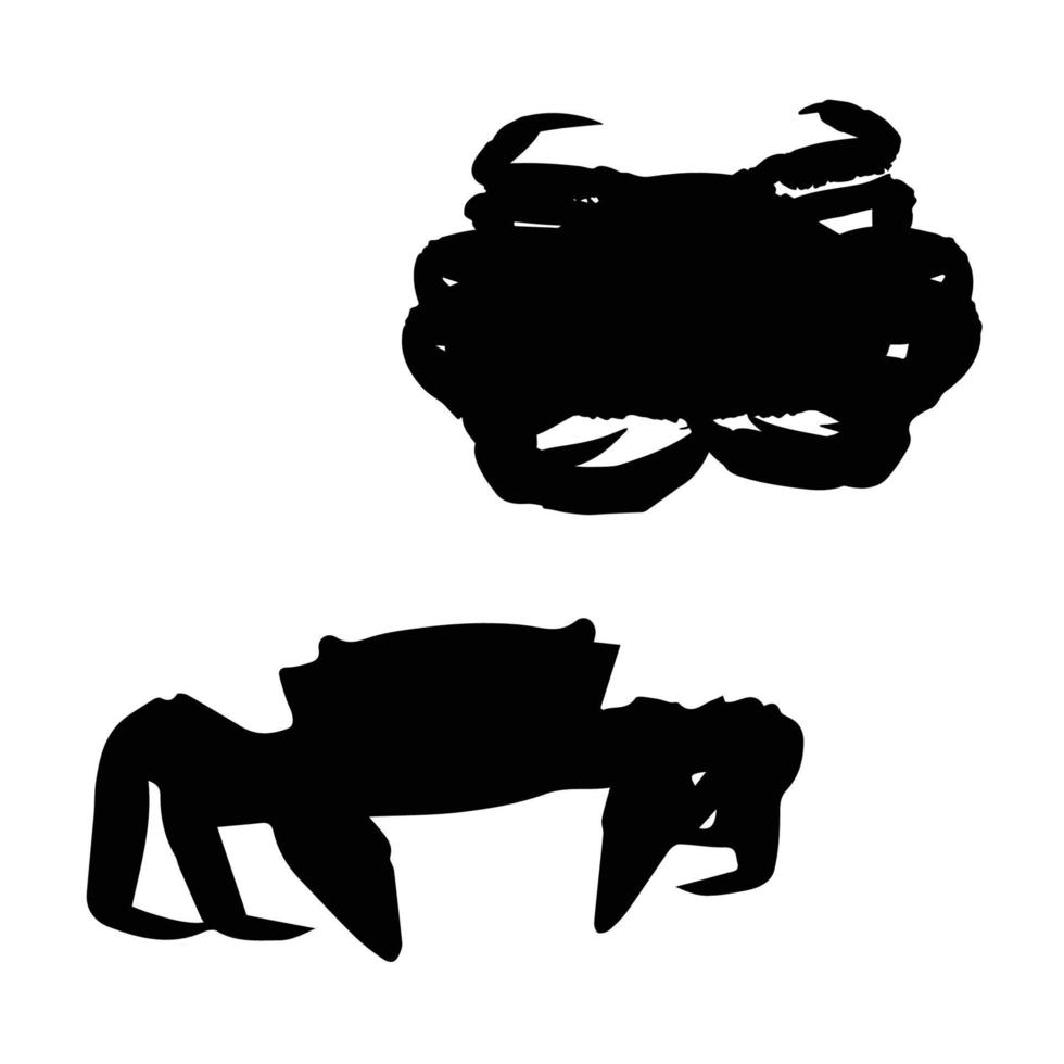 Crab Silhouette Art vector